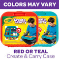 Crayola Create 'N Carry Art Set (75Pcs), 2-In-1 Lap Desk & Carrying Case, Art Kit for Kids Crafts, Drawing & Coloring Supplies, Easter Gifts for Kids