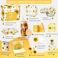 Sunflower Gift Baskets for Women, 18 Pcs Sending Sunshine Unique Birthday Cheer up Box Self Care Package, Get Well Soon Spa Gifts Baskets