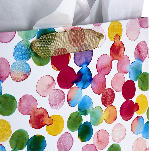 Hallmark 13" Large Gift Bags Assortment with Tissue Paper (Pack of 3: Floral, Chevron, Dots) for Birthdays, Mother'S Day, Baby Showers, Bridal