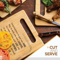 Housewarming Gifts for New Home - Bamboo Cutting Board with Engraved Message - New Home Essentials for Homeowners, Couples, Friends, or Family -