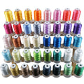 New Brothread 40 Brother Colors Polyester Embroidery Machine Thread Kit 500M (550Y) Each Spool for Brother Babylock Janome Singer Pfaff Husqvarna