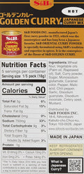 S&B, Golden Curry Sauce Mix, Hot, 3.2 Oz