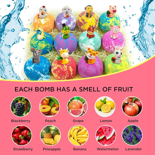 Levitural Bath Bombs Gift Set â Organic & Natural Spa Fizzies for Relaxation, Moisturizing, and Aromatherapy â Perfect for Women, Men, and Kids