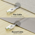 Cat 6 Ethernet Cable 60 Ft, Outdoor&Indoor, 10Gbps Support Cat8 Cat7 Network, Slim Long Flat Internet LAN Patch Cord, Cat6 Fast Speed Weatherproof