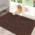 FONEYI Indoor Doormat, Front Back Door Mat 24"X36" Washable, Rubber Backing Non Slip Door Mats, Low-Profile Absorbent Entrance Doormat inside