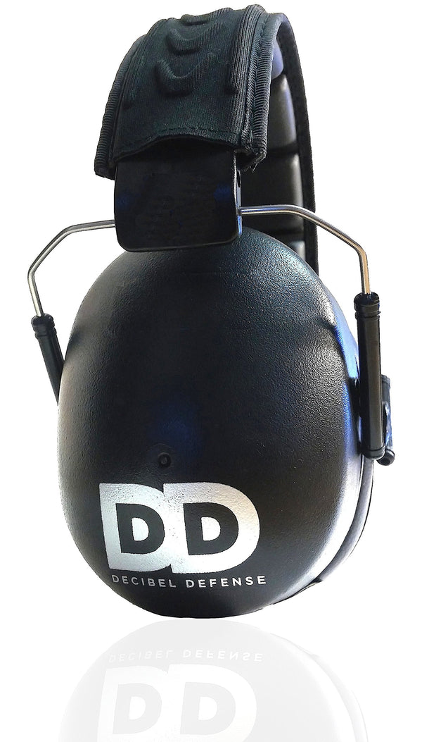 Professional Safety Ear Muffs by Decibel Defense - 37Db NRR - the HIGHEST Rated & MOST COMFORTABLE Ear Protection for Shooting & Industrial Use -