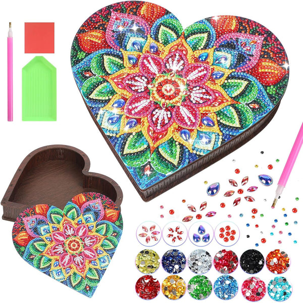 Diakud Gifts for 6 7 8 9 10 11 12 Year Old Girls, Diamond Art Kits Arts and Crafts for Kids Ages 8-12 Toys for Girls 10-12 Years Old Jewellery Box
