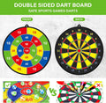 Large Dart Board for Kids, Kids Double-Sided Dart Board with Sticky Balls and Darts, Indoor/Outdoor Sport Fun Party Play Game Toys, Gifts for 3 4