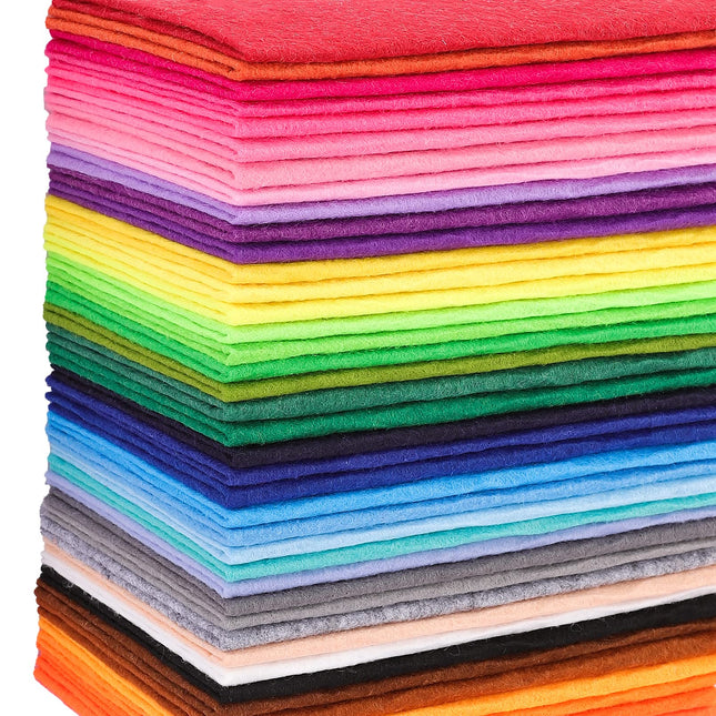 40Pcs Felt Fabric Sheets,8 X 12 Inch DIY Craft Felt Sheets 1Mm Thick,Soft Felt Fabric Sheet Assorted Color Felt Squares 