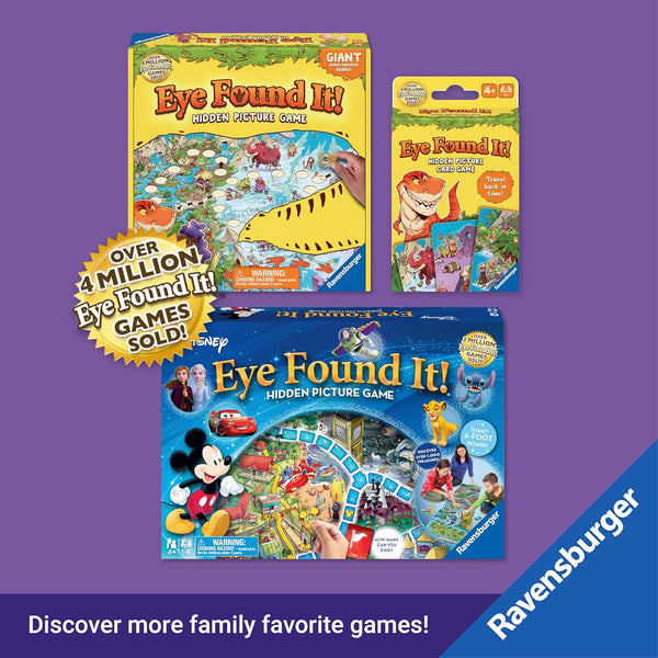Ravensburger World of Disney Eye Found It! Card Game - Fun Disney Trip Essential | Skill-Building Family Game | Stocking Stuffer for Kids 3-5 |