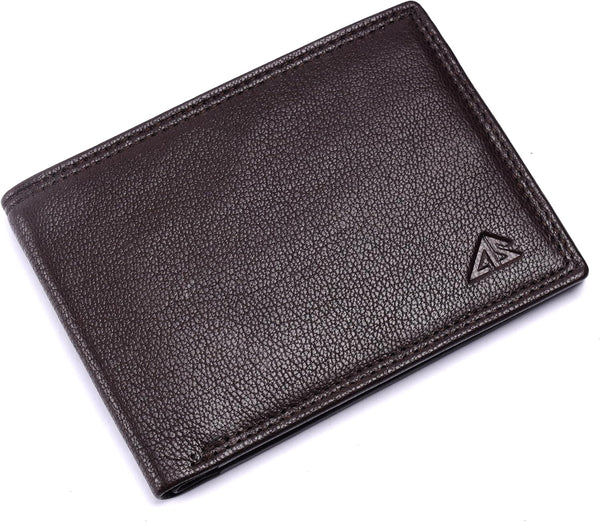 ASAD Genuine Leather Wallet for Men | Slim, Stylish, Genuine Leather Double Stitched RFID Blocking Bifold Stylish | Bifold Wallet with 8 Card Slot