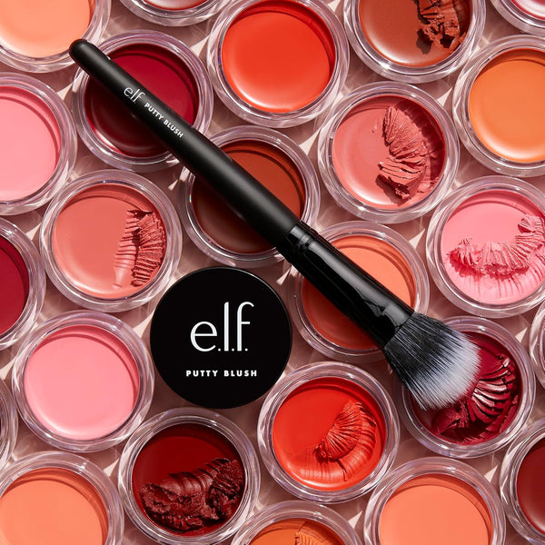 E.L.F. Putty Blush Brush, Vegan Makeup Tool, Flawlessly Applies Putty & Cream Formulas, Creates Airbrushed Effect 1 Count (Pack of 1)