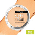 Maybelline Super Stay up to 24HR Hybrid Powder-Foundation, Medium-To-Full Coverage Makeup, Matte Finish, 312, 1 Count