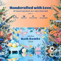 54 Pack Handmade Bath Bombs â 11 Vibrant Colors & 9 Unique Scents, Long-Lasting Fizzy Bubbles & Colorful Magic, 7-Minute Dissolve for Relaxation,