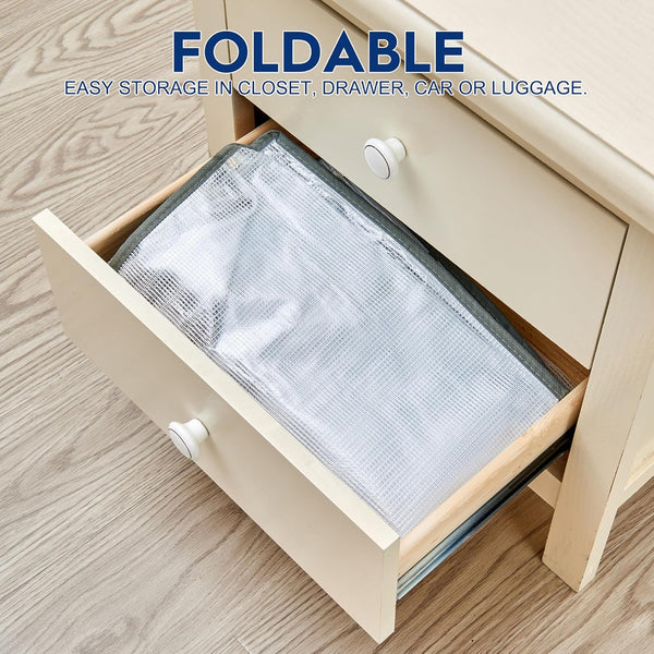 80L Clear Large Storage Bag, Clothes Storage Containers for Organizing Closet, Bedroom, Underbed, Comforters, Clothing, Blankets, Pillow, Foldable