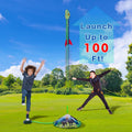 Dinosaur Toy Rocket Launcher for Kids - Launch Up to 100 Ft, 4 Rockets, Outdoor Outside Toys for Kids, Dinosaur Toys, Birthday Gifts for 3 4 5 6 7