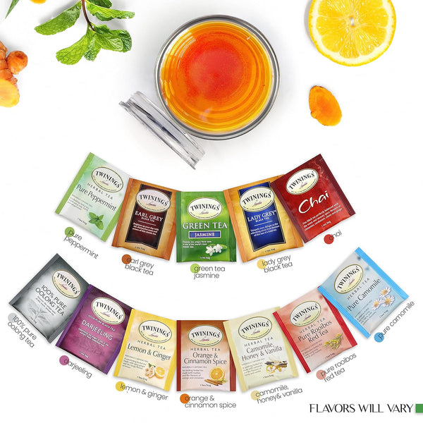 Gifts for Mom - Tea Lovers Gift Basket, Set Includes Temperature Retention Cup 12 Special Blend Teabags & Honey Presented in Beautiful Gift Bag