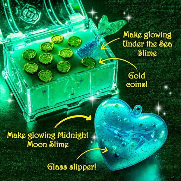 Girlzone Enchanting Princess Fairytale DIY Slime Kit, Slime Kit for Girls Ages 8-12 with 42 Pieces to Make Princess Slime for Kids & Slime for