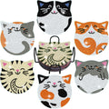 Vcekract Diamond Painting Coasters Kits, 6 Pcs Cat Diamond Art Coasters with Holder, Crafts Kits for DIY Coasters, Diamond Art Kits for Adults Cat