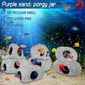 Aquarium Decorations Cave Fish Tank Accessories Rock Decor for Shrimp Cichlid Hiding Breeding Small Fish Bowl Hide Decoration Betta Toys Hideout