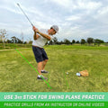 Gosports Golf Alignment Training Sticks 3 Pack - 48 Inch Golf Alignment Aid Practice Rods