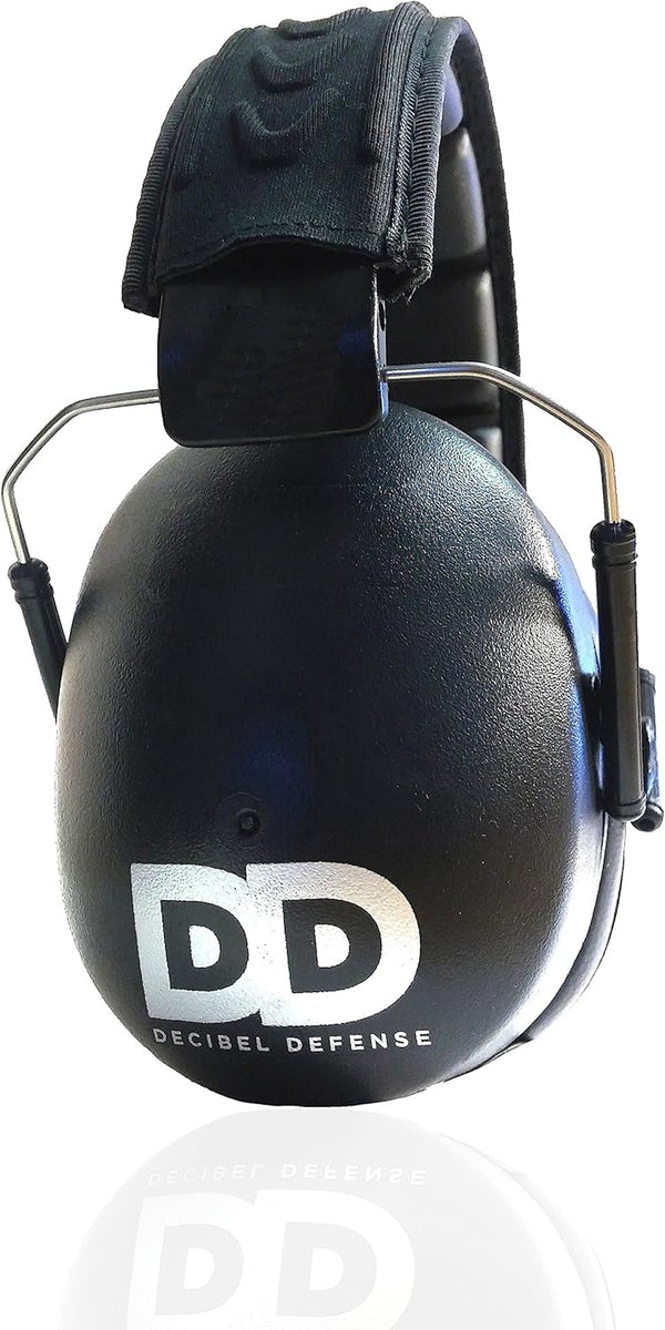 Professional Safety Ear Muffs by Decibel Defense - 37Db NRR - the HIGHEST Rated & MOST COMFORTABLE Ear Protection for Shooting & Industrial Use -