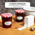 Juvale 300 Piece Dissolvable Labels for Food Storage Containers and Mason Jars, Stickers in 8 Designs for Labeling Kitchen and Pantry Canning Jar