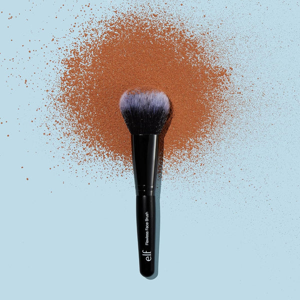 E.L.F. Flawless Face Brush, Synthetic Makeup Brush for Contour & Definition, Great for Powder, Blush & Bronzer, Vegan & Cruelty-Free