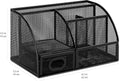 Amazon Basics Mesh Pen Holder and Organizer, Black, â9.1" X 5.9" X 5.5