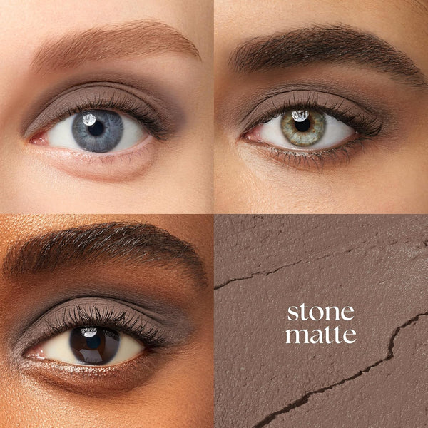 Julep Eyeshadow 101 Cream to Powder Waterproof Shadow Stick - Stone Matte - Long-Lasting, Crease-Proof, Matte Eyeshadow with Built-In Smudger