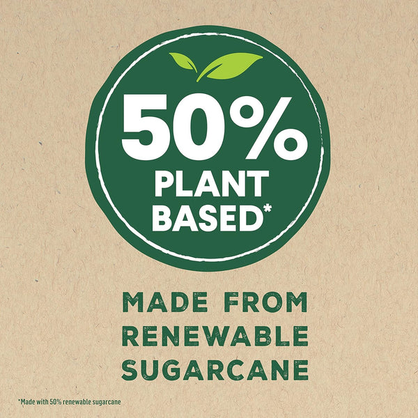 Glad 50% Plant-Based Cling N Seal Food Wrap, 200 Square Foot Roll (Package May Vary)