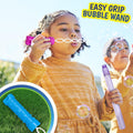 Sunny Days Entertainment Maxx Bubbles 4Oz Bubble Wands â 6 Pack Bubble Wand Toy | Summer Fun, Outdoor Birthday Party Favors for Kids, 101799 Blue