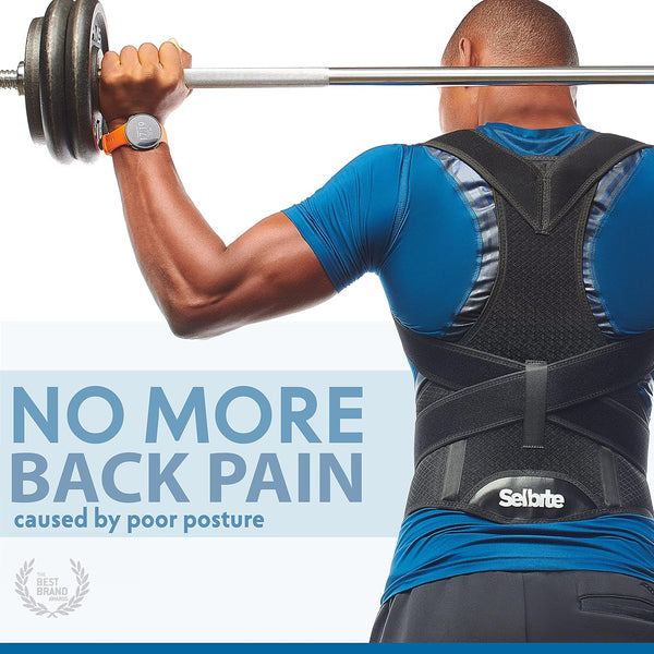 Back Brace Posture Corrector for Men and Women - Adjustable Posture Brace for Upper and Lower Back Pain Relief - Muscle Memory Support