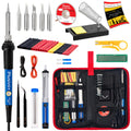 Soldering Iron Kit, 60W Soldering Iron, 5 Soldering Iron Tips, 21-In-1 Adjustable Temperature, Solder Wire, Stand, Desoldering Pump, Soldering