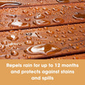 Furniture Clinic Teak Oil | Wood Oil Protects & Cleans Outdoor & Indoor Furniture, Boats, Shower Benches | Restore & Protect Wood, Prevent Drying