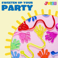 JOYIN 48Pcs Glitter Sticky Hands Party Favors, Party Table Favors Set for Kids, Holiday Traditions, Classroom Treasure Box Carnival Prizes Bulk