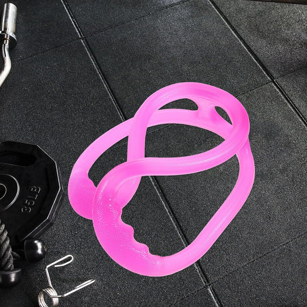 Kisangel Silicone Yoga Tension Band, Figure 8-Shaped Elastic Pull Rope, Multifunctional Resistance Bands for Fitness, Chest, Arm, Shoulder