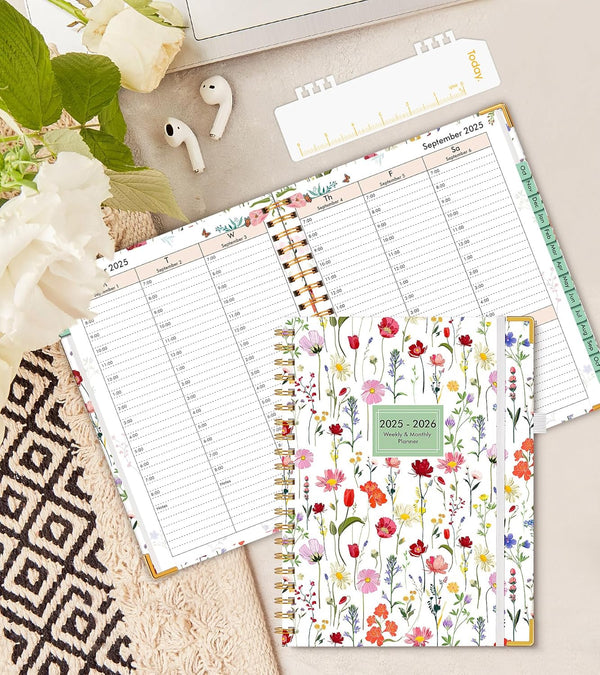 2025 Appointment Book, 2025 Academic Planner 18 Months Weekly and Monthly (January 2025 - June 2026), 8.5"X11" Daily Hourly Planner 60-Minute Time