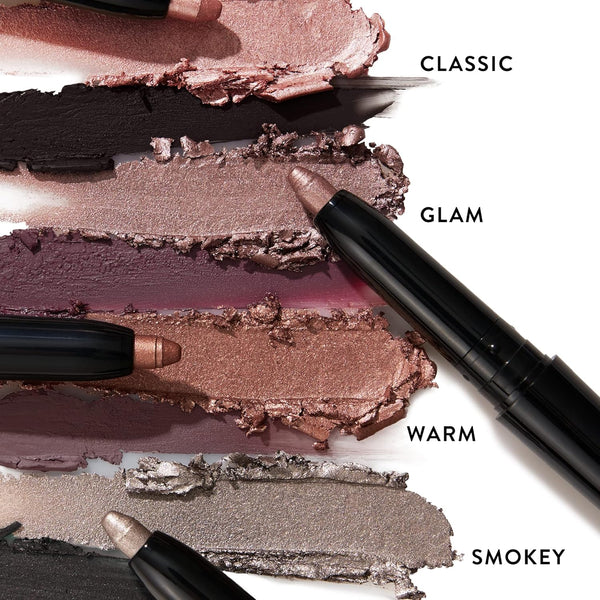 LAURA GELLER NEW YORK Swipe-N-Line Dual-Ended Eyeshadow + Eyeliner - Smokey (Charcoal/Shimmery Gray) - Cream Eyeshadow & Smooth Glide Eyeliner -