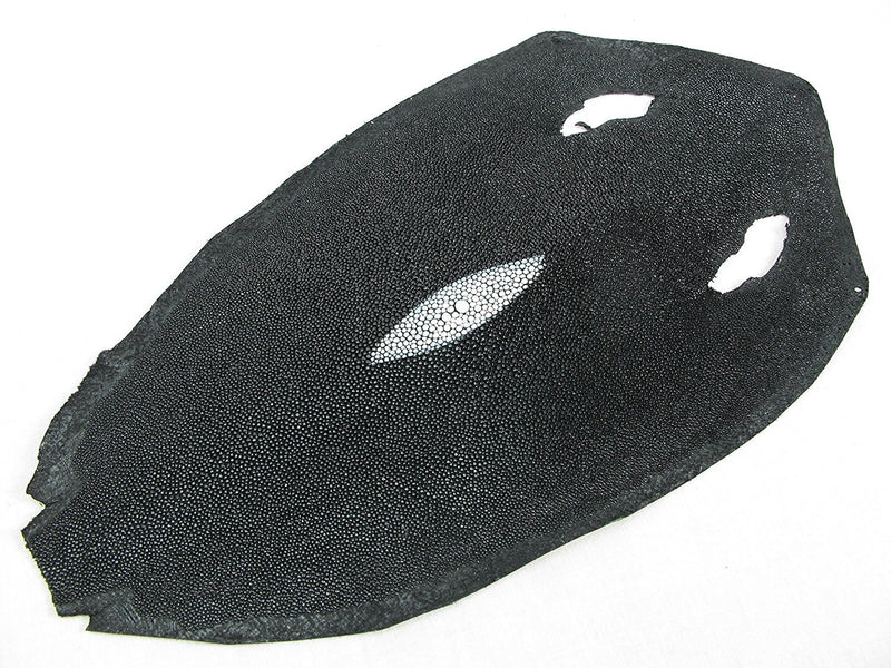 PELGIO Genuine Stingray Skin Leather Hide Pelt Black (5" X 8")