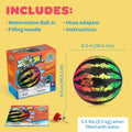 Watermelon Ball JR - Pool Toy for Underwater Games - Durable Ball for Pool Football, Basketball & Rugby - Perfect for Water Parties - Fun for