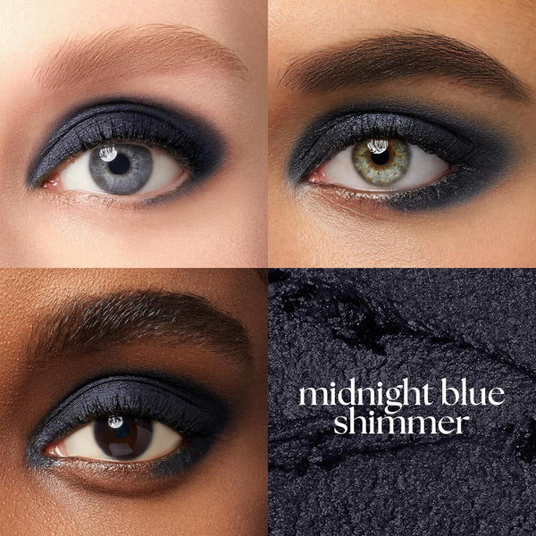 Julep Eyeshadow 101 Cream to Powder Waterproof Eyeshadow Stick, Midnight Blue Shimmer