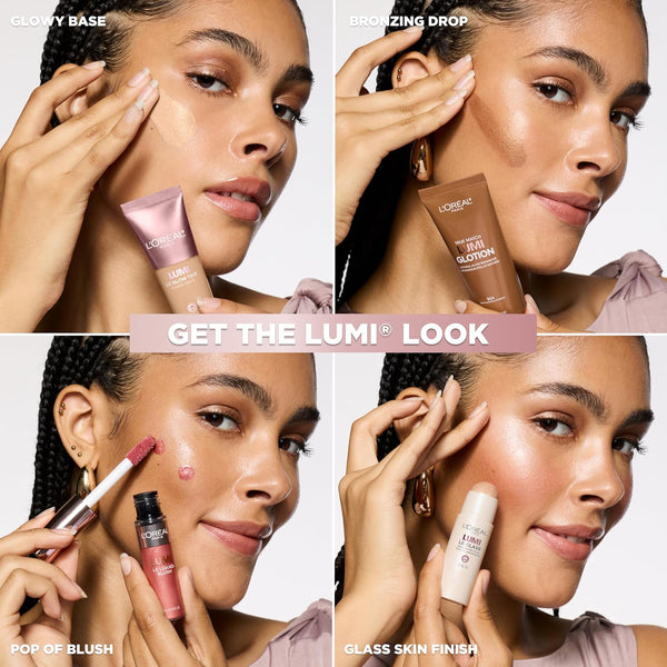 L'Oreal Paris Makeup True Match Lumi Glotion, Natural Glow Enhancer, Illuminator Highlighter, Bronzing Drops for a Sun-Kissed Glow, 903 Medium