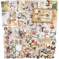 Knaid 200 Pieces Vintage Ephemera Pack Decoupage Paper Junk Journal Kit Scrapbook Planner Sticker Supplies for Art Journaling Bullet Journals