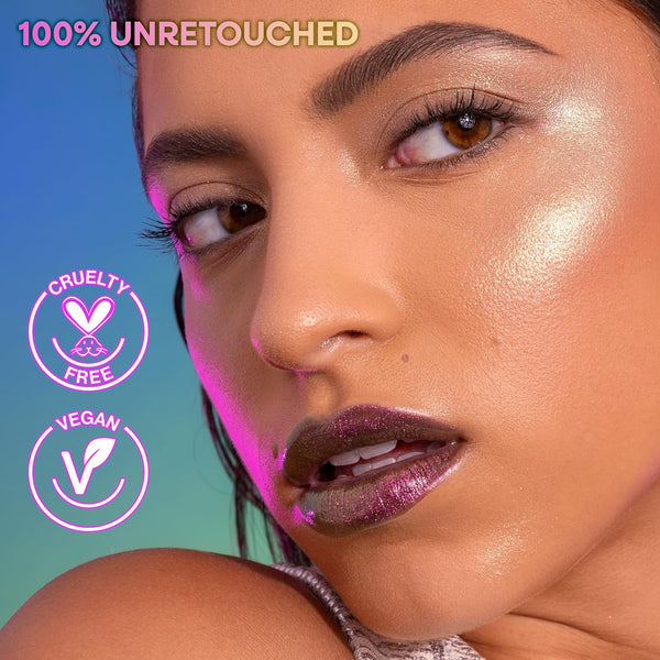 Wet N Wild Chameleon Chrome Highlighter, Dynamic Color Shift, Liquid-To-Baked Texture, Customizable Luminous Radiance, Cruelty-Free - Venus Swing
