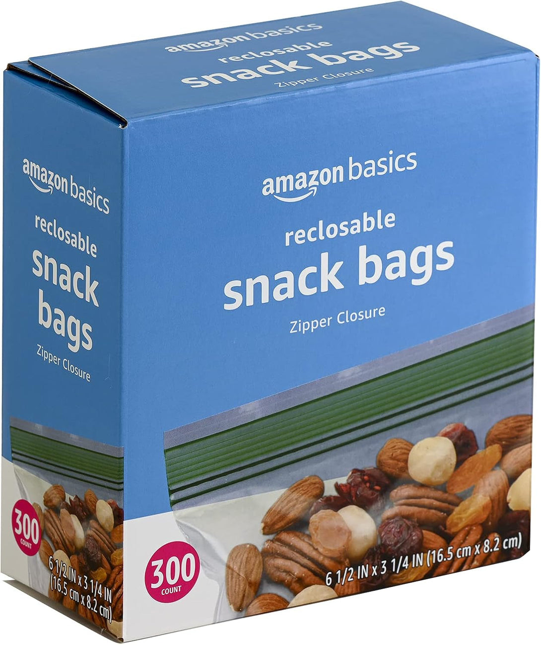 Amazon Basics Snack Storage Bags, 300 Count