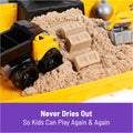 Kinetic Sand, Construction Site Folding Sandbox with 2Lbs Play Sand & Toy Truck, Sensory Toys for Kids Ages 3 and Up