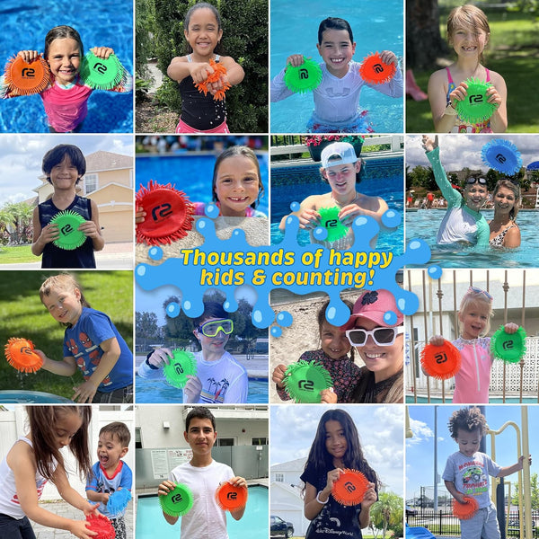 Water Flying Discs for Kids: Soft Sports Disc 2 Pack - Soaks the Target on Impact - Best Swimming Pool Toys & Beach Water Toys - Fun Toy Outdoor