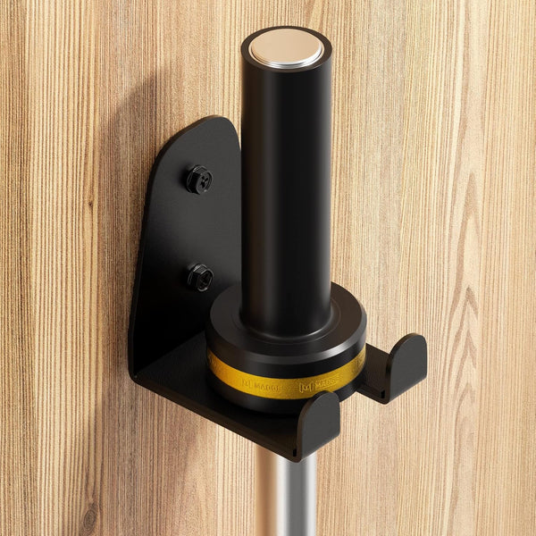 Olympic Barbell Hanger,Garage Gym Bar Wall Rack,Vertical Barbell Mount Rack,Black Powder Coated,Space Saving Commercial or Home Gym