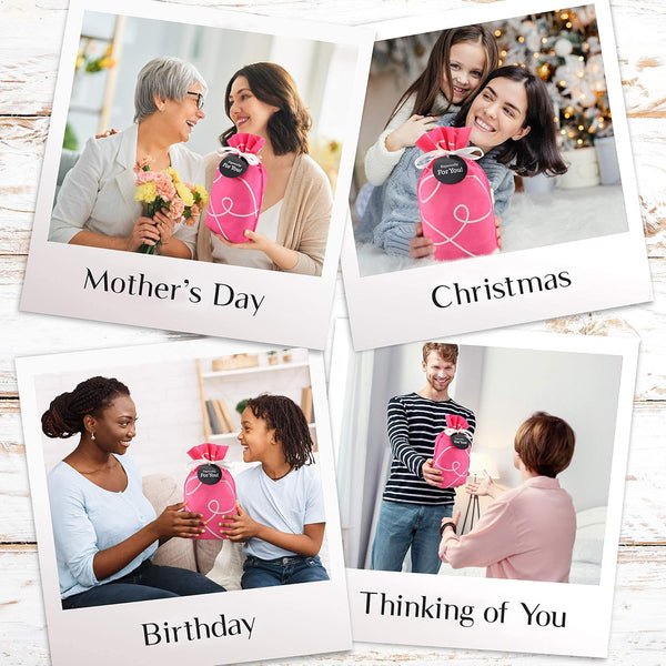 Gifts for Mom - Tea Lovers Gift Basket, Set Includes Temperature Retention Cup 12 Special Blend Teabags & Honey Presented in Beautiful Gift Bag